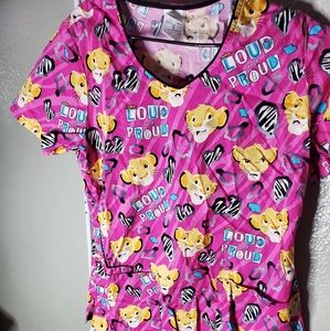 Disney "Lion King" Scrub Top